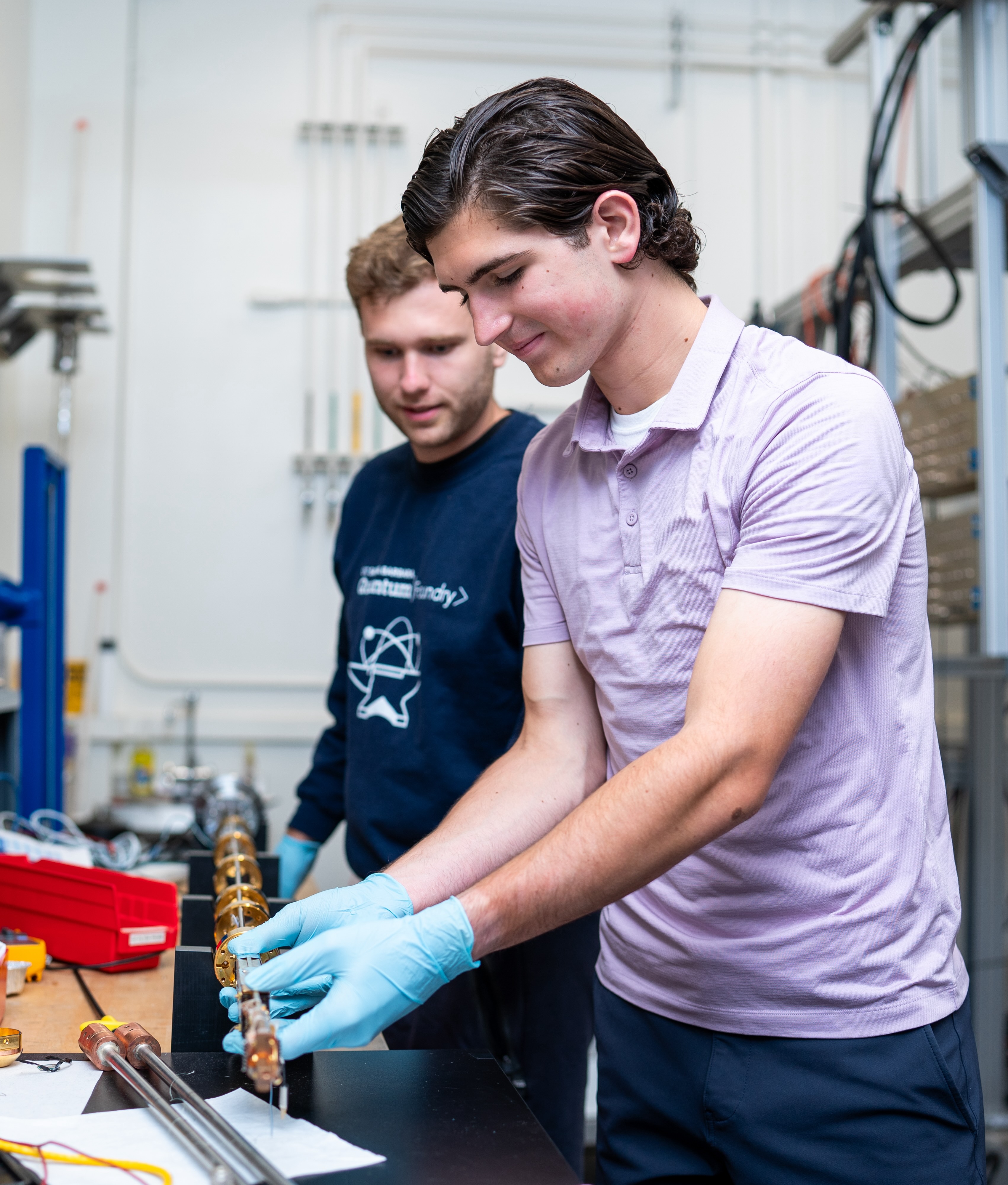 RMP student in lab with mentor