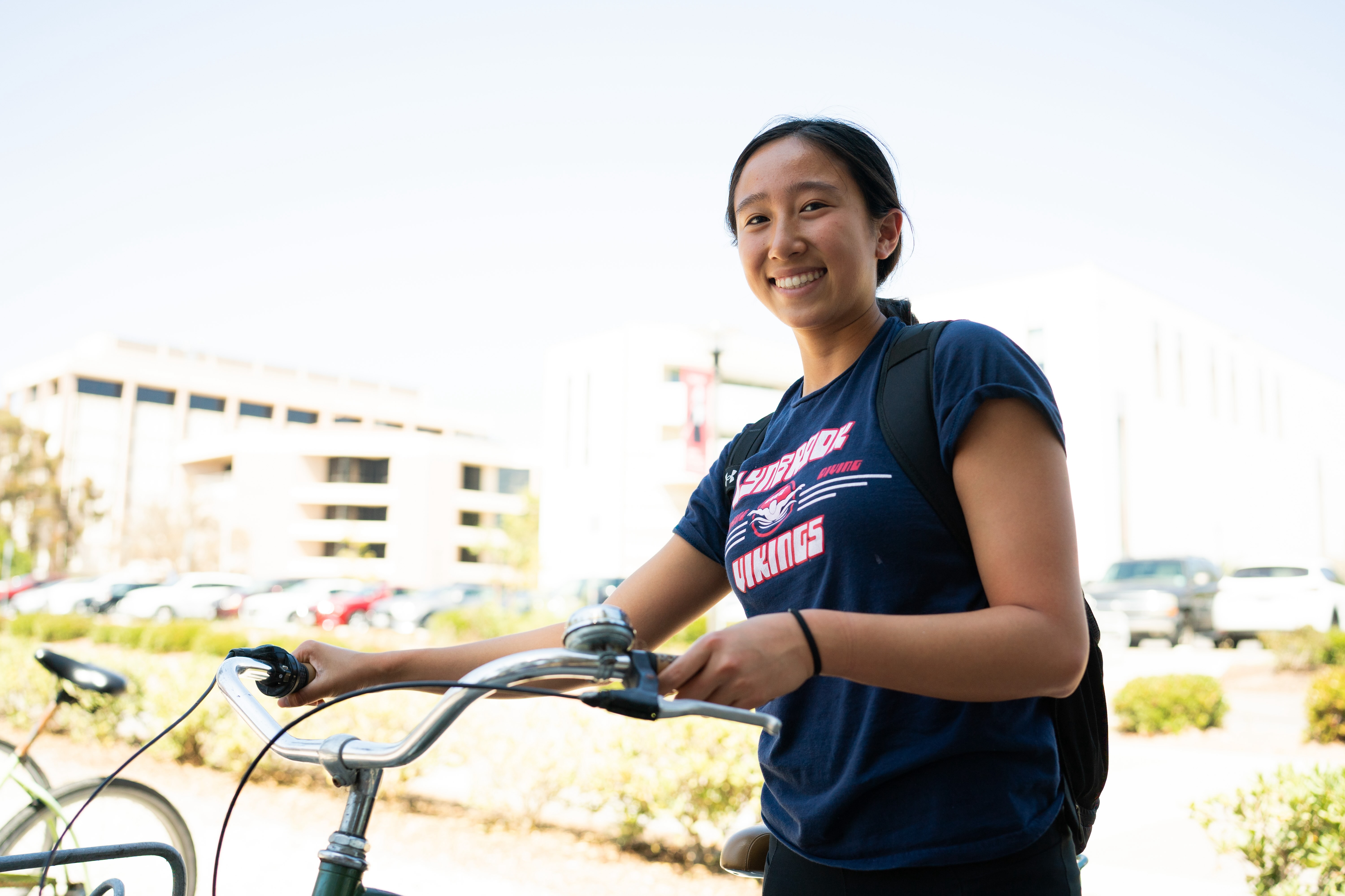 RMP student with bike