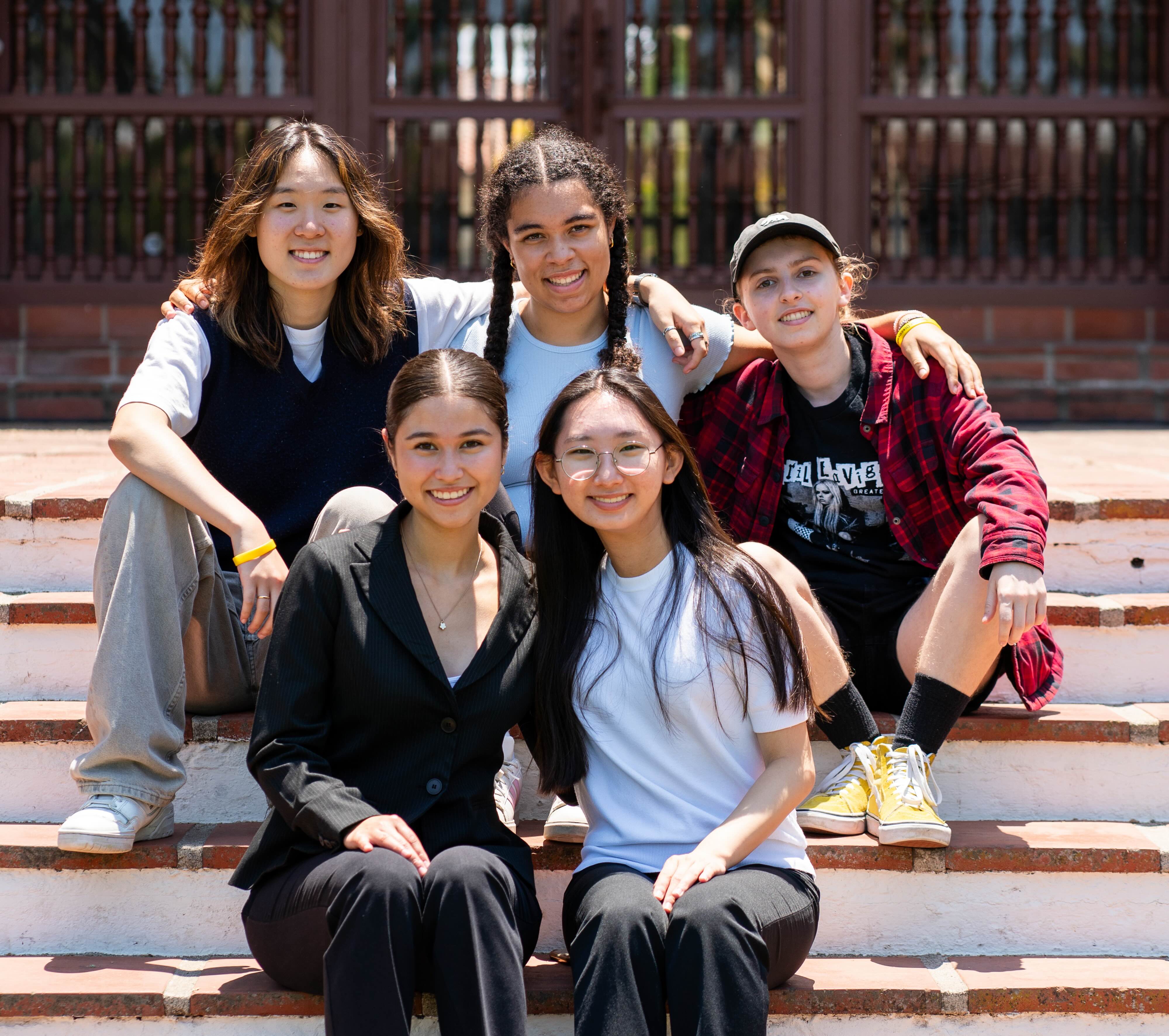 SRA students at the courthouse